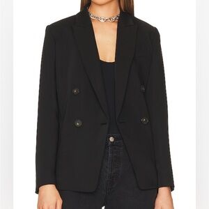 Vince double breasted black blazer